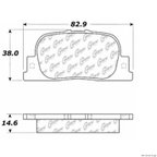 Centric 300.08350 Disc Brake Pad Set - Rear - view 1