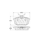 Centric 300.08380 Disc Brake Pad Set - Rear - view 5