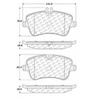 Centric 300.08720 Disc Brake Pad Set - Front - view 5