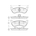 Centric 300.08810 Disc Brake Pad Set - Rear - view 7
