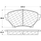 Centric 300.08900 Disc Brake Pad Set - Front - view 5
