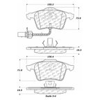 Centric 300.09151 Disc Brake Pad Set - Front - view 5