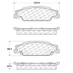 Centric 300.09220 Disc Brake Pad Set - Rear - view 5