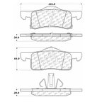Centric 300.09350 Disc Brake Pad Set - Rear - view 6