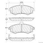 Centric 300.09410 Disc Brake Pad Set - Front - view 1