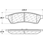 Centric 300.10300 Disc Brake Pad Set - Rear - view 6