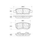 Centric 300.10370 Disc Brake Pad Set - Rear - view 6