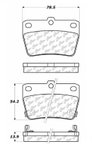 Centric 300.10510 Disc Brake Pad Set - Rear - view 5