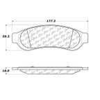 Centric 300.10670 Disc Brake Pad Set - Front or Rear - view 5