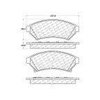 Centric 300.10750 Disc Brake Pad Set - Front - view 7
