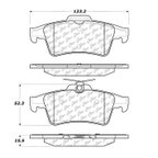 Centric 300.10950 Disc Brake Pad Set - Rear - view 6