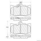 Centric 300.11180 Disc Brake Pad Set - Front - view 1