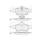 Centric 300.11220 Disc Brake Pad Set - Rear - view 6