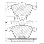 Centric 300.11860 Disc Brake Pad Set - Front - view 1