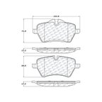 Centric 300.12040 Disc Brake Pad Set - Front - view 6