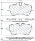 Centric 300.12040 Disc Brake Pad Set - Front - view 5
