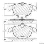 Centric 300.12410 Disc Brake Pad Set - Front - view 1