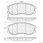 Centric 300.12640 Disc Brake Pad Set - Front - view 1