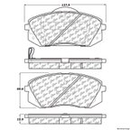 Centric 300.12950 Disc Brake Pad Set - Front - view 1
