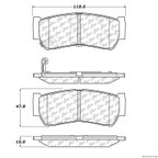 Centric 300.12970 Disc Brake Pad Set - Rear - view 1
