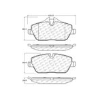 Centric 300.13080 Disc Brake Pad Set - Front - view 6