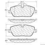 Centric 300.13080 Disc Brake Pad Set - Front - view 1