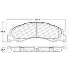 Centric 300.13280 Disc Brake Pad Set - Front - view 5