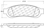 Centric 300.13340 Disc Brake Pad Set - Rear - view 5