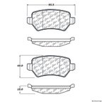 Centric 300.13620 Disc Brake Pad Set - Rear - view 1