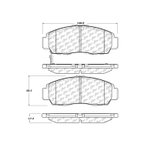 Centric 300.15060 Disc Brake Pad Set - Front - view 2
