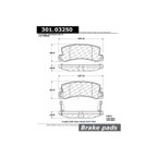 Centric 301.03250 Disc Brake Pad Set - Rear - view 6