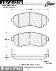 Centric 301.04220 Disc Brake Pad Set - Front - view 1
