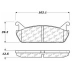 Centric 301.04580 Disc Brake Pad Set - Rear - view 6