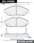 Centric 301.04960 Disc Brake Pad Set - Front - view 1