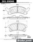 Centric 301.05060 Disc Brake Pad Set - Front - view 1