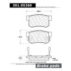 Centric 301.05360 Disc Brake Pad Set - Rear - view 6