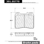 Centric 301.05770 Disc Brake Pad Set - Front - view 5
