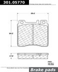 Centric 301.05770 Disc Brake Pad Set - Front - view 1