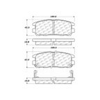 Centric 301.05800 Disc Brake Pad Set - Rear - view 6