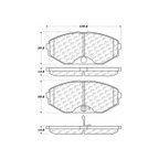 Centric 301.05870 Disc Brake Pad Set - Front - view 6