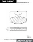 Centric 301.06100 Disc Brake Pad Set - Rear - view 1