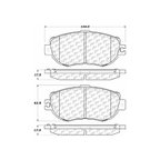 Centric 301.06120 Disc Brake Pad Set - Front - view 6