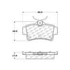 Centric 301.06270 Disc Brake Pad Set - Rear - view 7