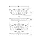 Centric 301.06420 Disc Brake Pad Set - Front - view 7