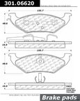 Centric 301.06620 Disc Brake Pad Set - Rear - view 1