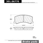 Centric 301.06770 Disc Brake Pad Set - Front - view 5