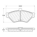 Centric 301.06780 Disc Brake Pad Set - Front - view 6