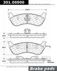 Centric 301.06900 Disc Brake Pad Set - Rear - view 1