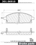 Centric 301.06910 Disc Brake Pad Set - Front - view 1