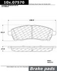 Centric 301.07570 Disc Brake Pad Set - Rear - view 1
